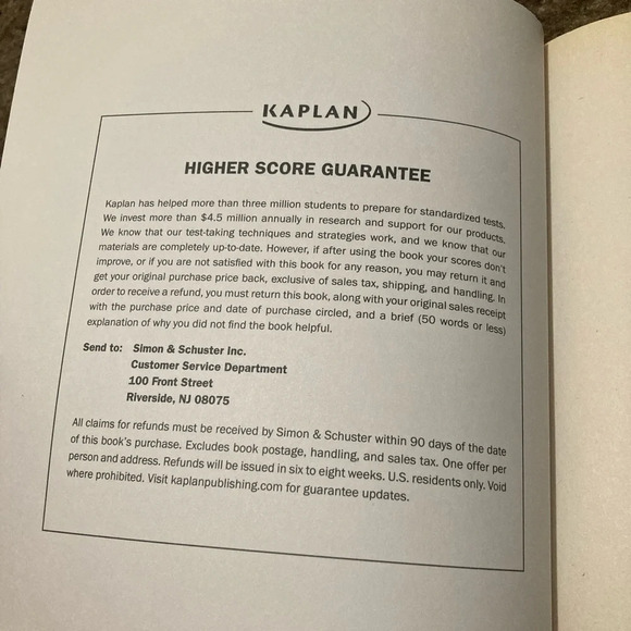 Kaplan ACT Strategies for Super Busy Students 4th Edition ACT Test Prep - Picture 3 of 3